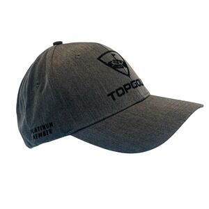 Topgolf Platinum Member Snapback Hat Gray Heathered Embroidered Adjustable Cap